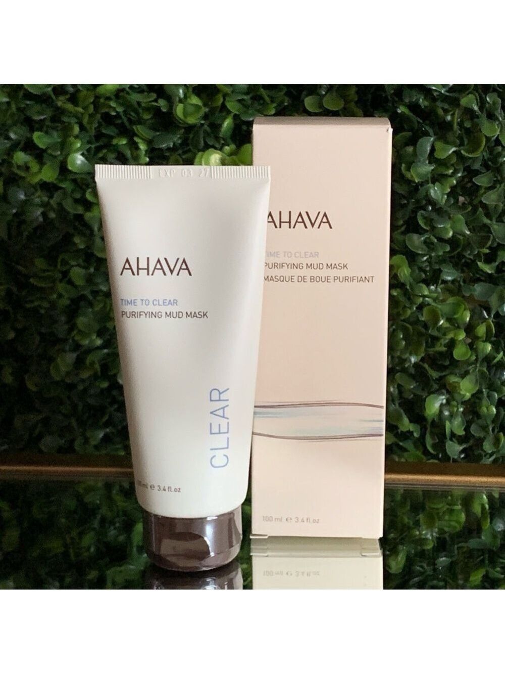 Ahava Purifying Mud Mask | NEW | Time To Clear | 100mL 3.4oz | NIB Safety Sealed